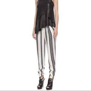 Striped Black and White Women's Pants